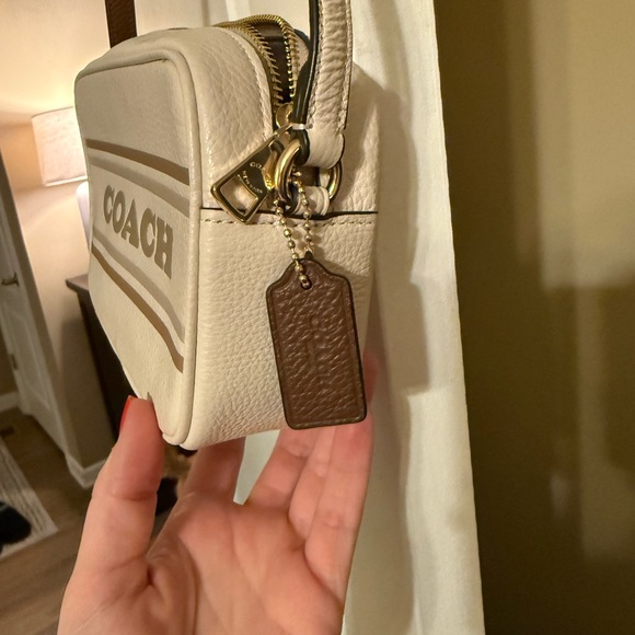 Coach Cream and Tan Crossbody Bag - Picture 2 of 4